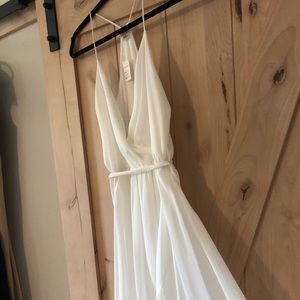 White summer strap dress